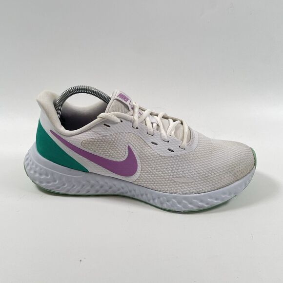 Nike Revolution 5 Womens Running Shoes BQ3207-111 White Sneakers Size 10.5 - Picture 1 of 12